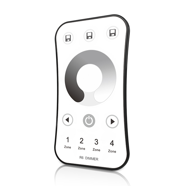 4 Zones RF 2.4G LED Dimming Remote R6 For Single Color LED Lamps 4 Zones RF 2.4G LED Dimming Remote R6 For Single Color LED Lamps